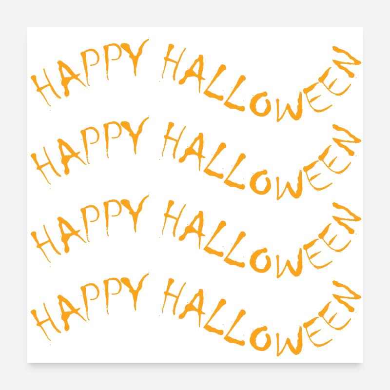 Simple joyeux Halloween Poster 60 x 60 cm