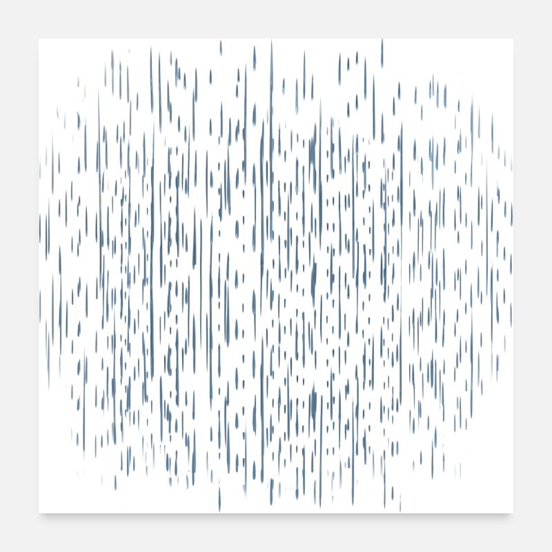 Rain Drops Pattern Poster 24" x 24" (60x60 cm)
