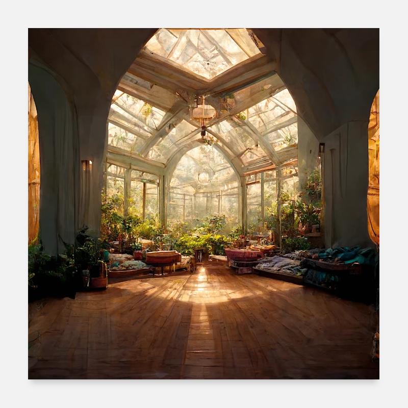 Victorian Hall Poster 24" x 24" (60x60 cm)