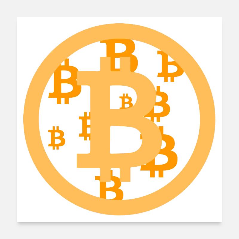 Conception Bitcoin Poster 60 x 60 cm