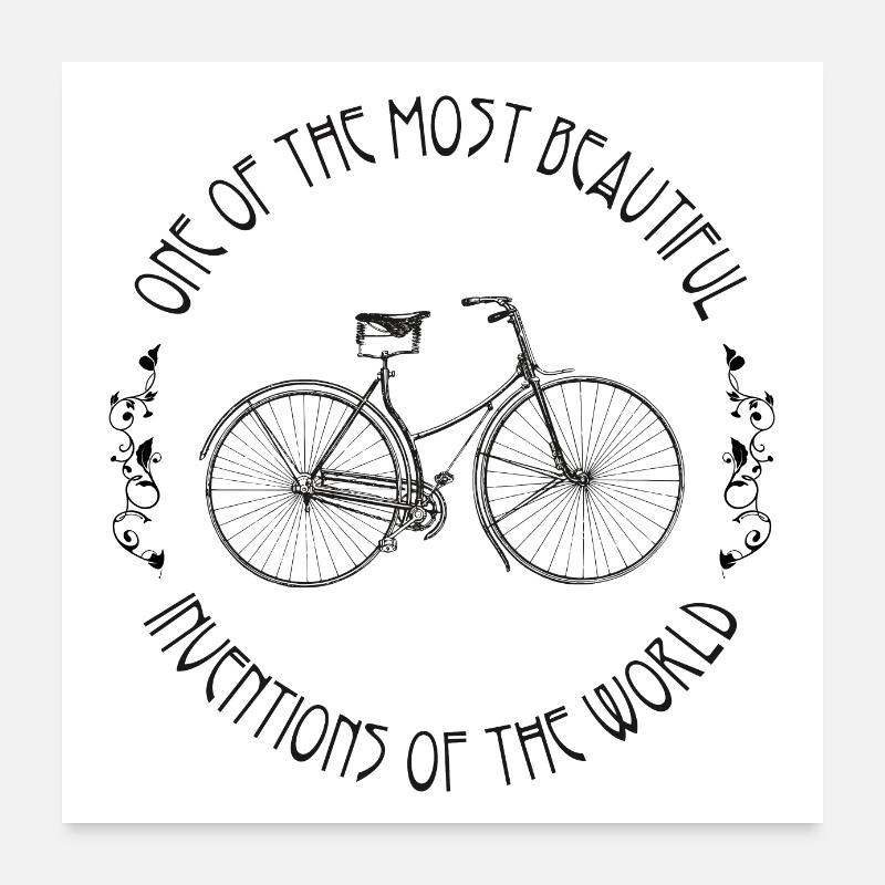 Beau vélo, beau vélo Poster 60 x 60 cm
