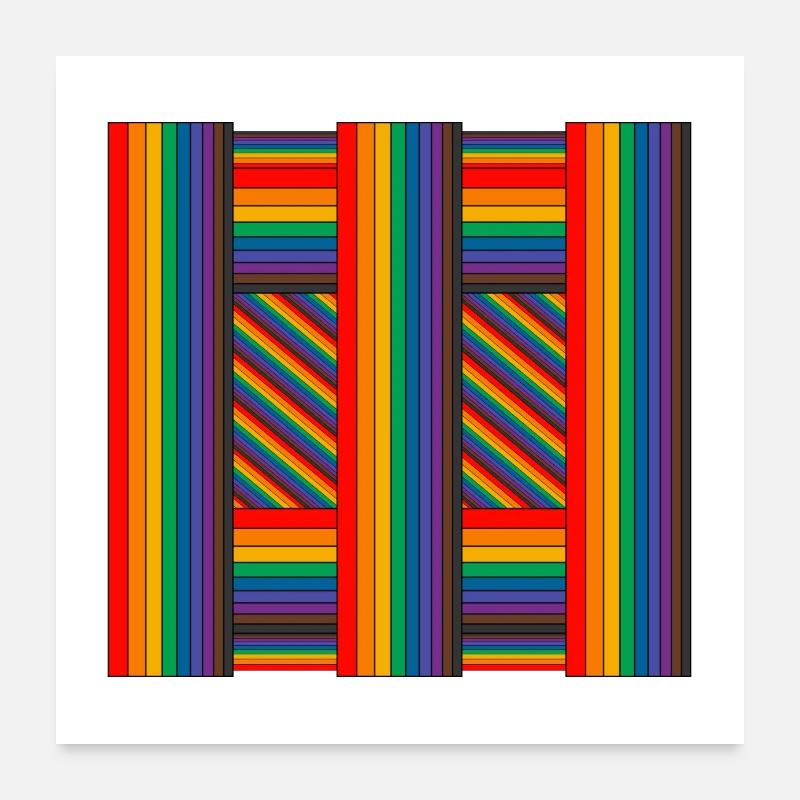 RainbowArt Poster 60 x 60 cm