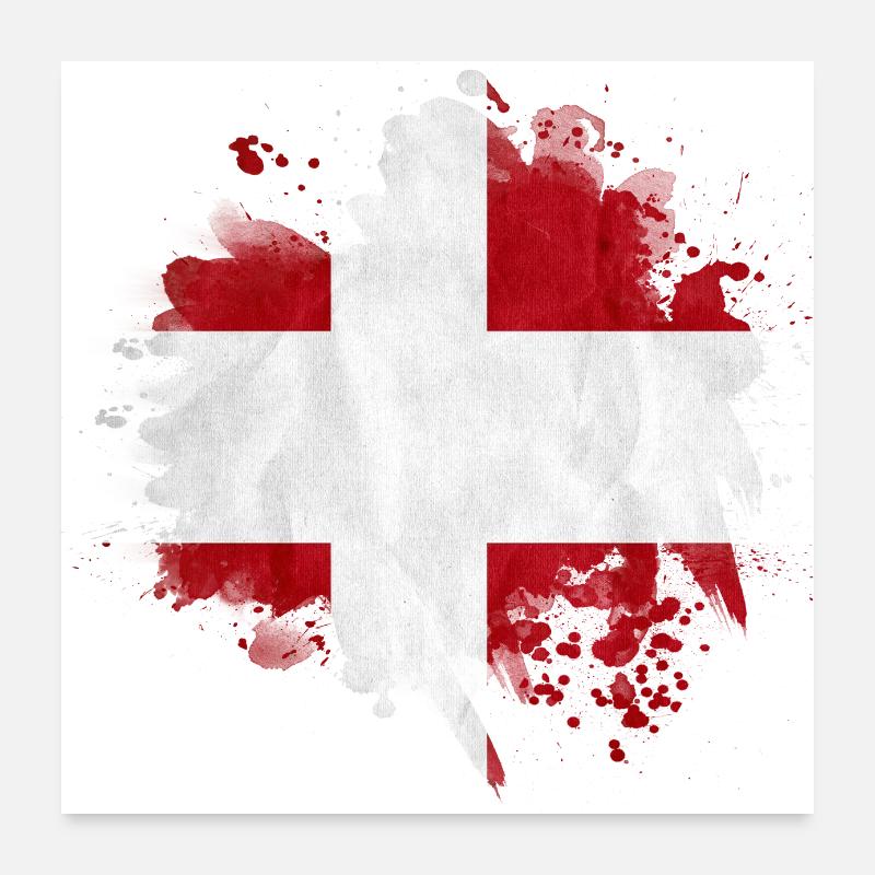 Danemark copenhague drapeau danois scandinavie Poster 60 x 60 cm
