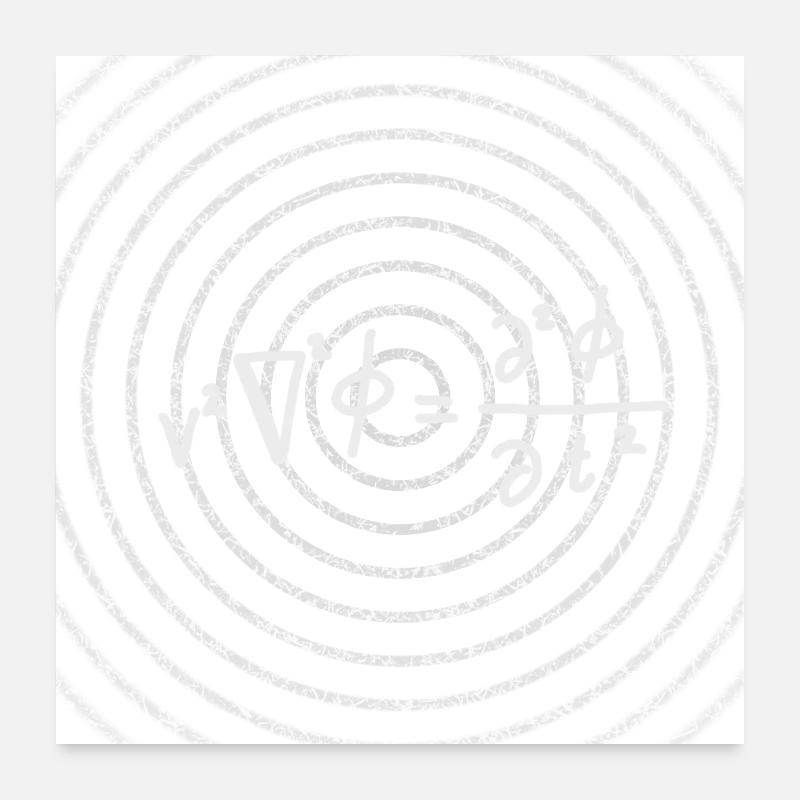 Équation d’onde différentielle Poster 60 x 60 cm
