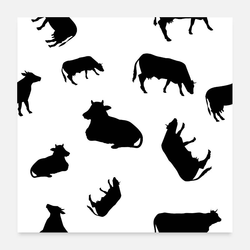Seamlesscows Poster 24" x 24" (60x60 cm)