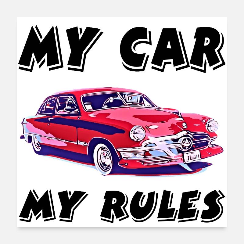 Car Poster 24" x 24" (60x60 cm)