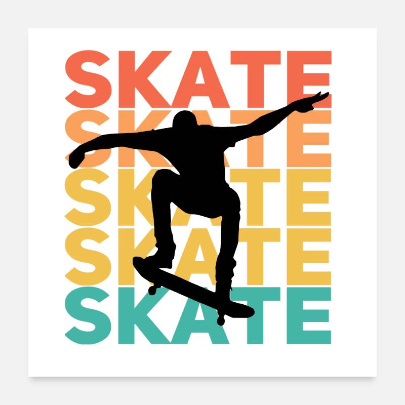 Il suffit de patiner Poster 60 x 60 cm