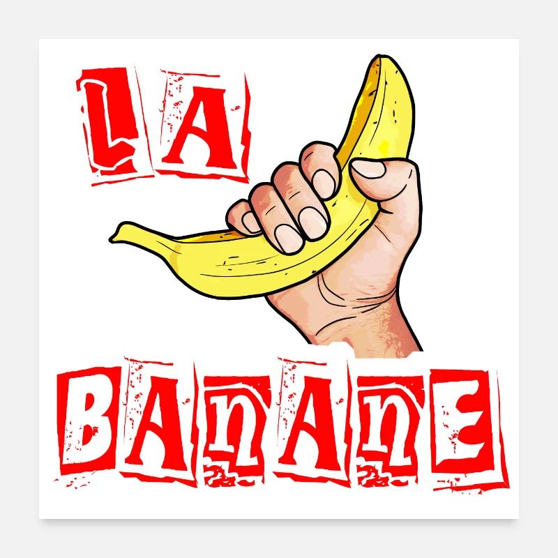 Banane Poster 60x60 cm