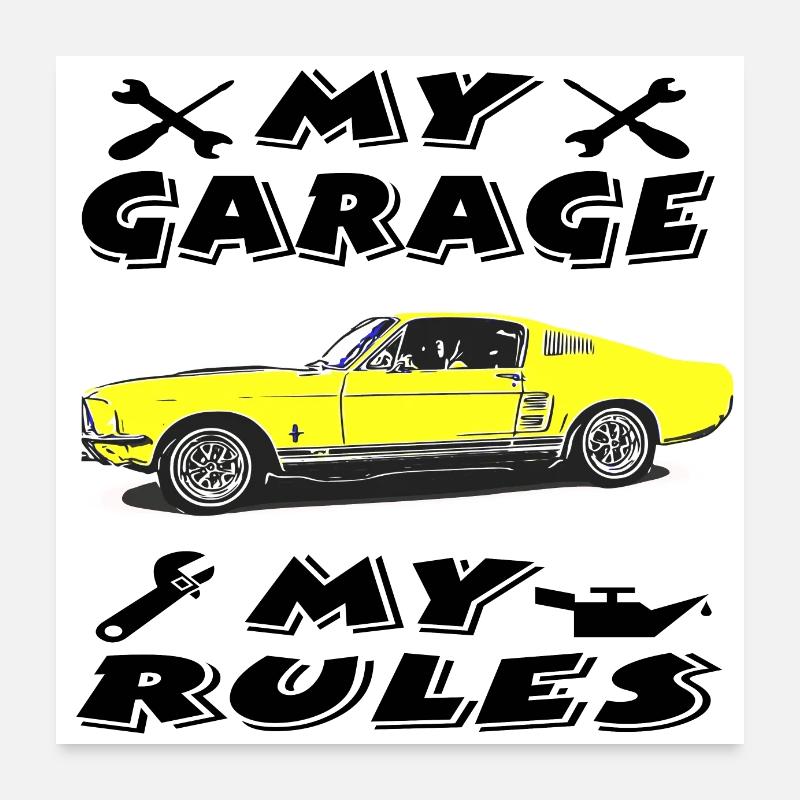 Car Poster 24" x 24" (60x60 cm)