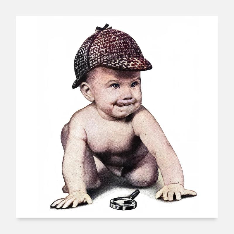 Baby Sherlock Poster 60x60 cm