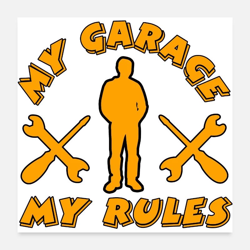 Garage Poster 60x60 cm