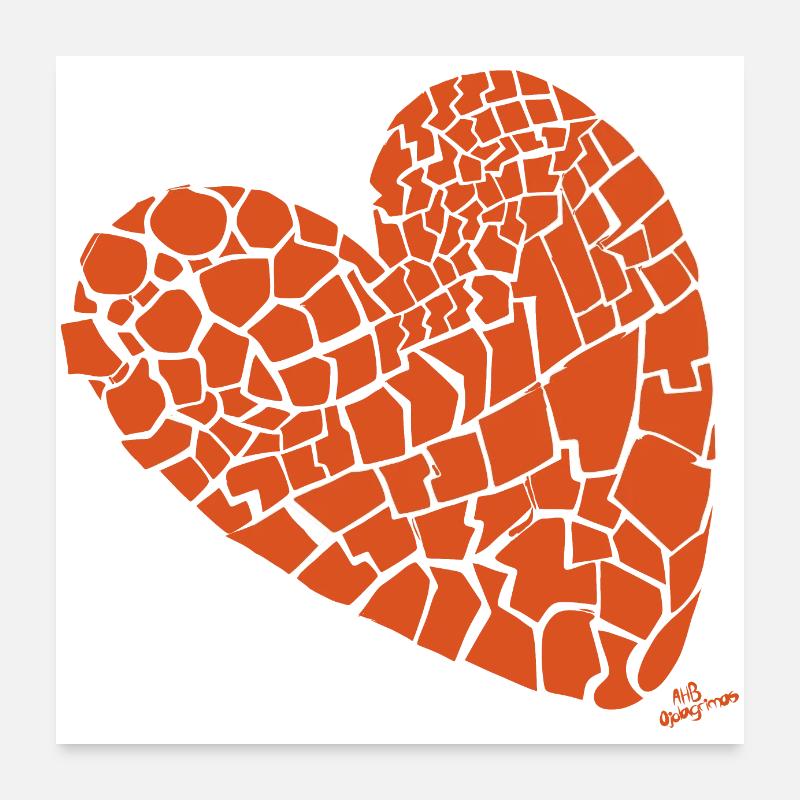 MORCEAUX Poster 60 x 60 cm