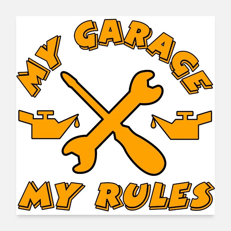 Garage Poster 60 x 60 cm