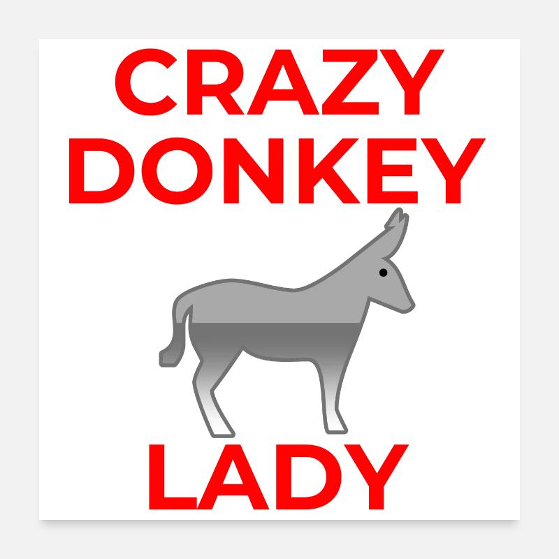 Esel Poster 60x60 cm