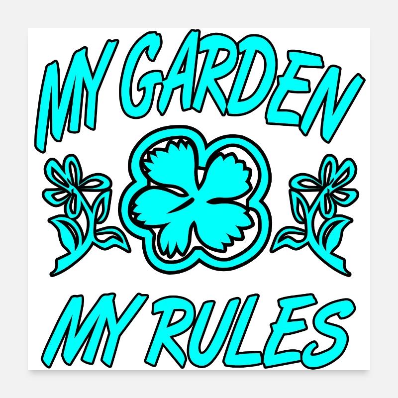 Garten Poster 60x60 cm