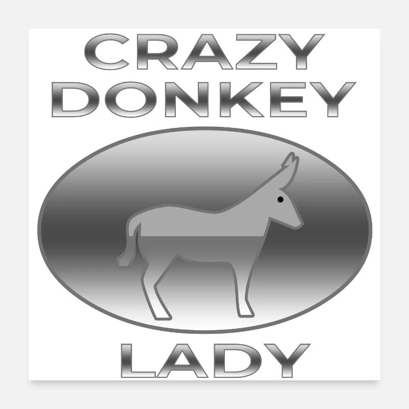 Esel Poster 60x60 cm