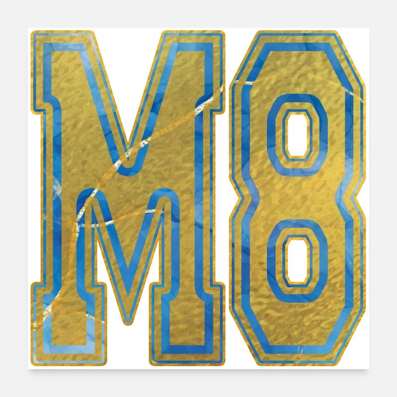 M8 - POWER - Gold, Marble, Calling, Faith Poster 24" x 24" (60x60 cm)