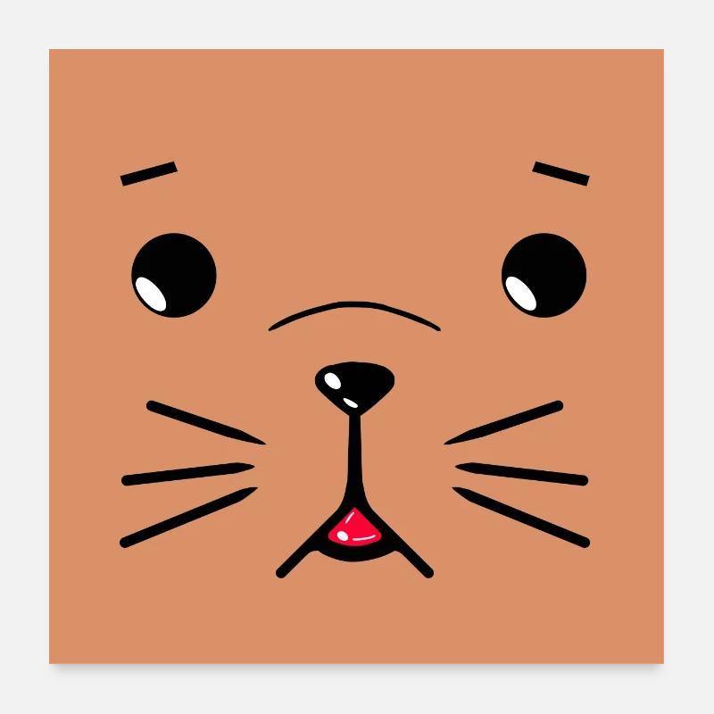 Cute dog Poster 60x60 cm