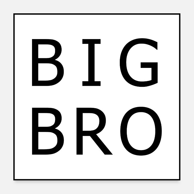 GROSSE BRO Poster 60x60 cm