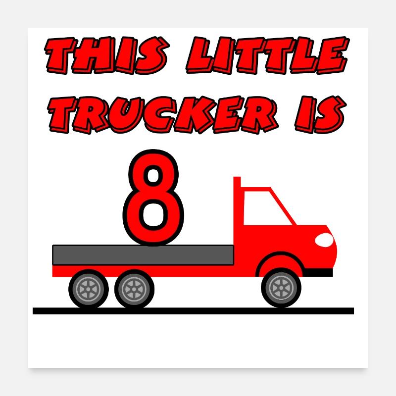 Truck Poster 60x60 cm