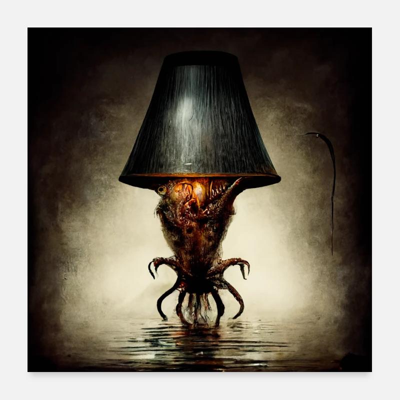 Lampe Monster Poster 60 x 60 cm