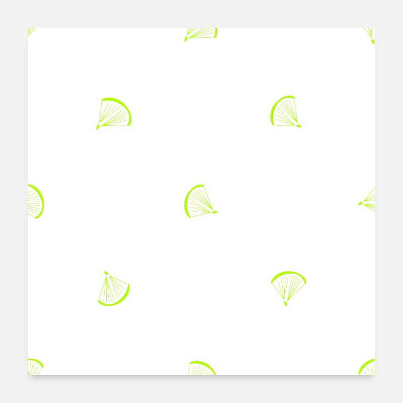 Paragliding pattern Poster 24" x 24" (60x60 cm)