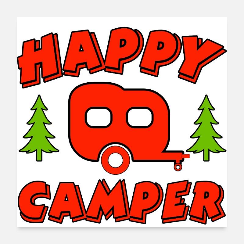 Campeur Poster 60 x 60 cm