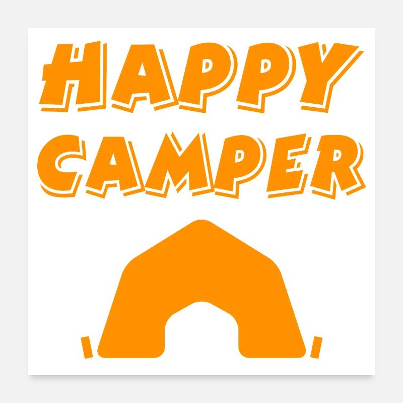 Campeur Poster 60 x 60 cm