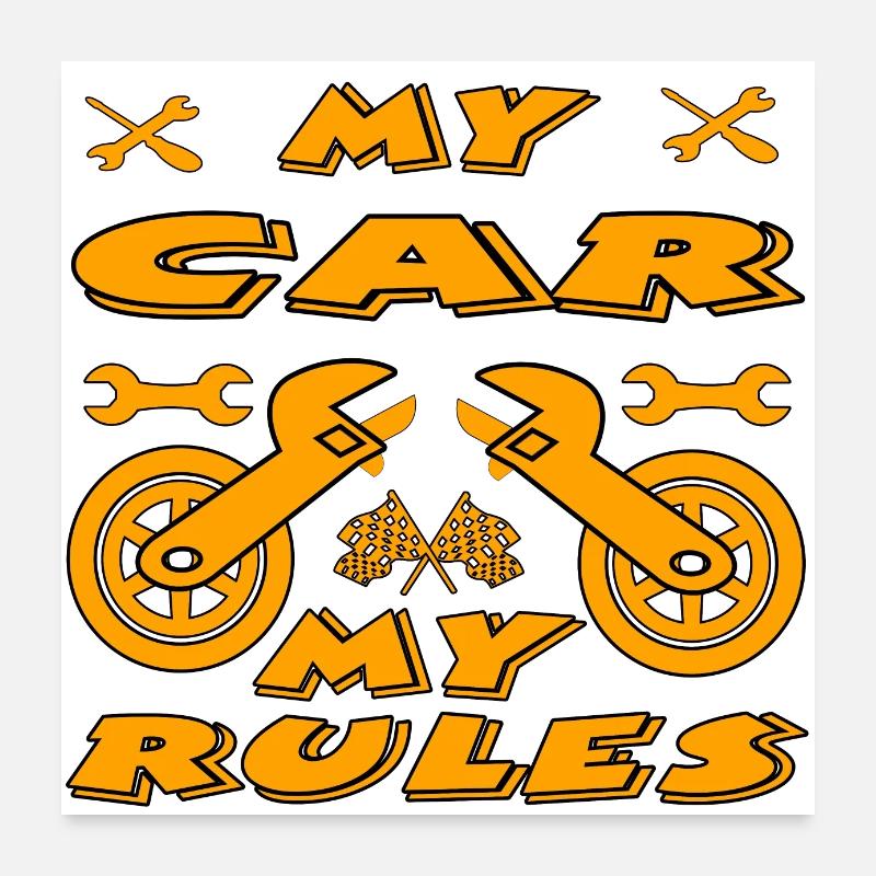 Voiture Poster 60 x 60 cm