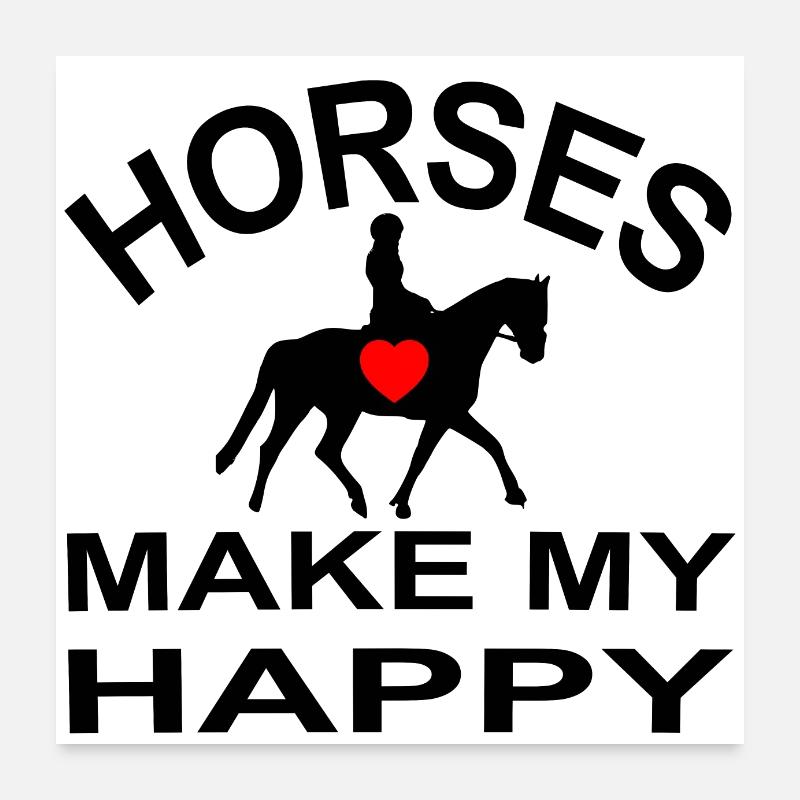 Pferd Poster 60x60 cm
