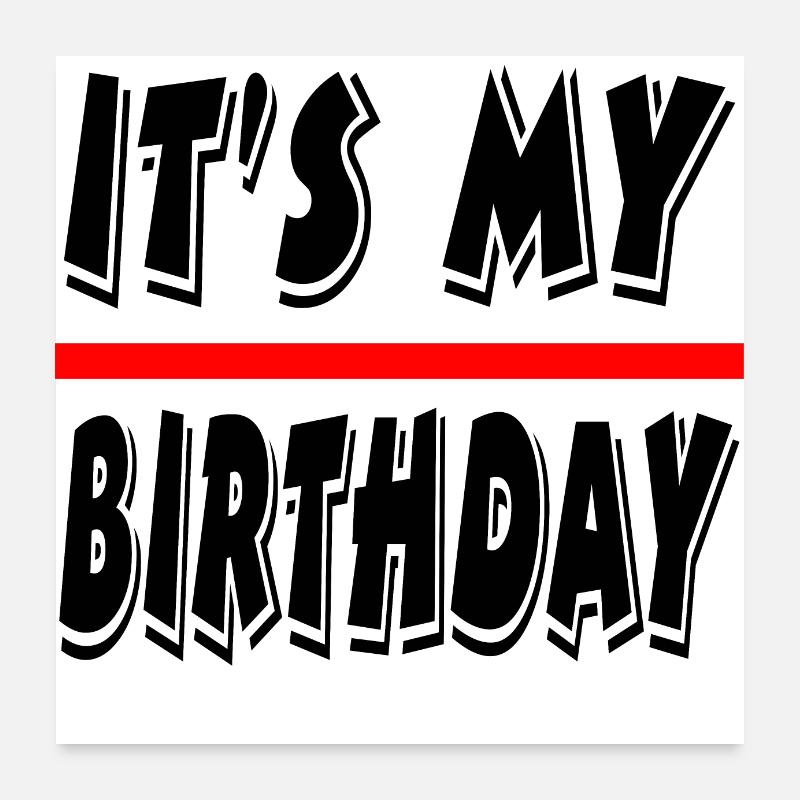 Anniversaire Poster 60 x 60 cm