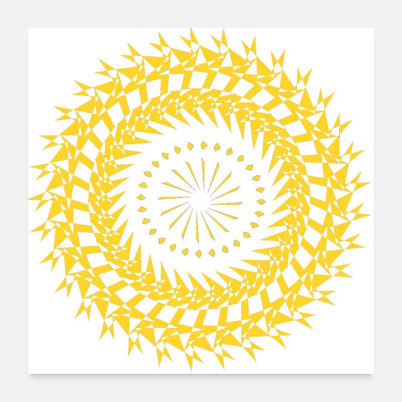 Mandala #134 Poster 60x60 cm