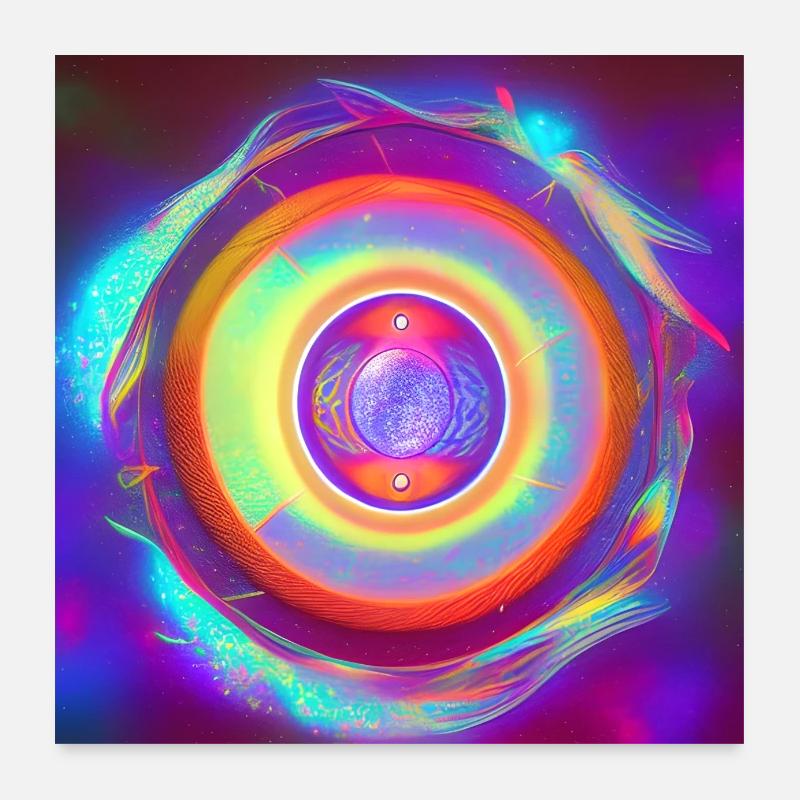 Kreis des Lebens Poster 60x60 cm