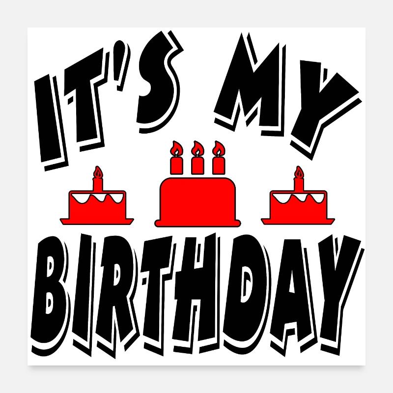 Birthday Poster 24" x 24" (60x60 cm)