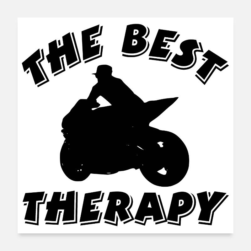 Motorcykel Poster 60x60 cm