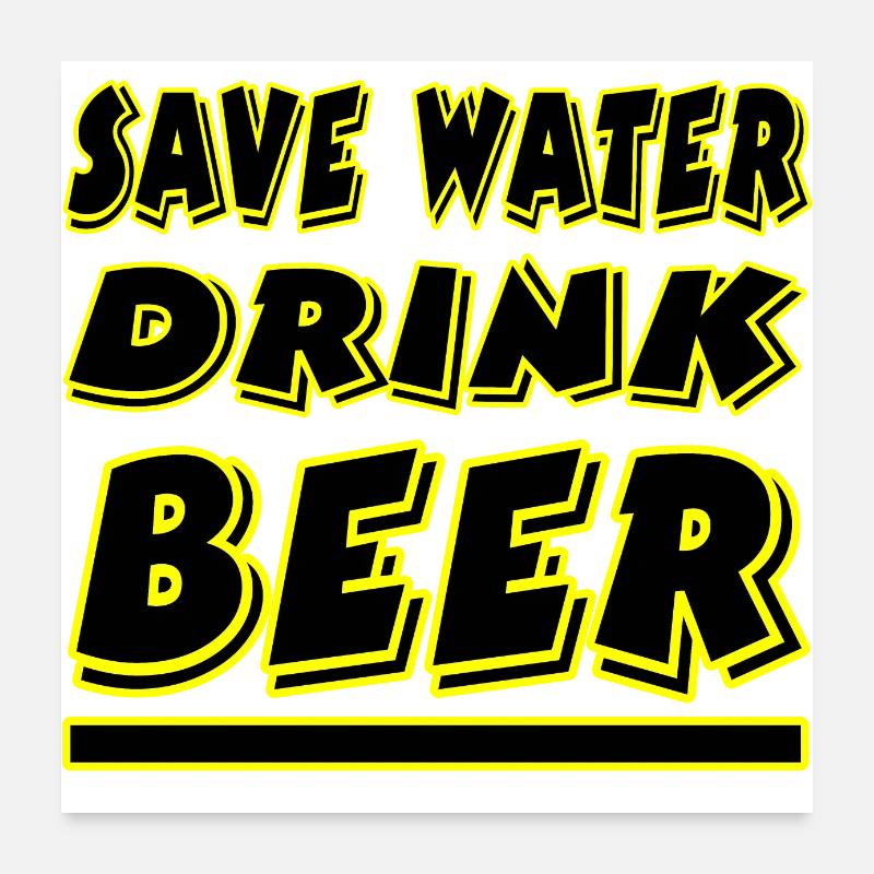 Beer Poster 24" x 24" (60x60 cm)