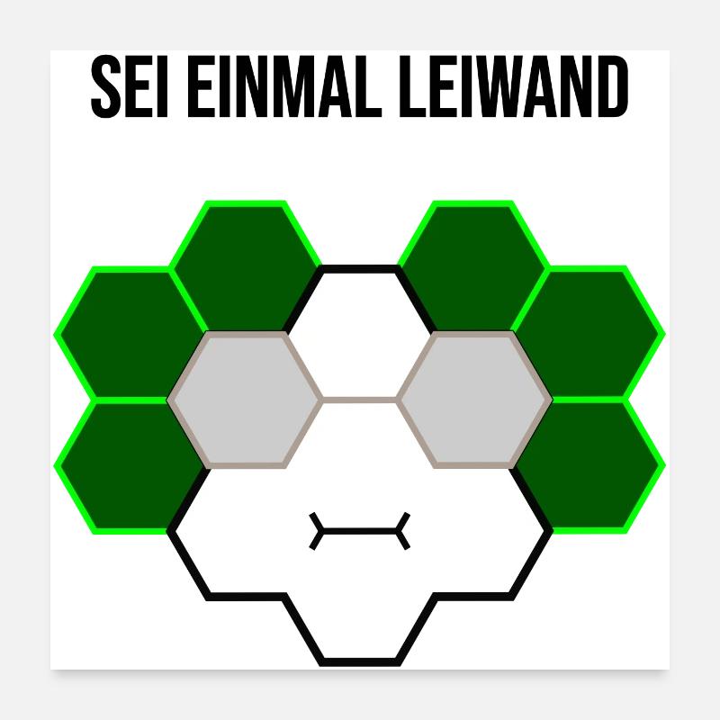 Sei einmal leiwand Poster 60x60 cm