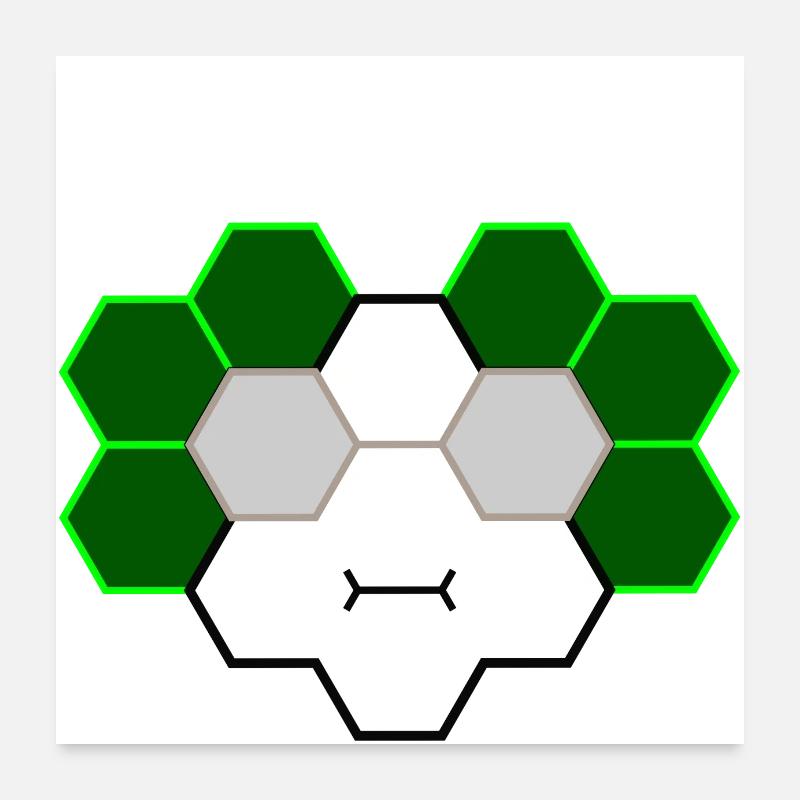 Ich in Panik Poster 60x60 cm