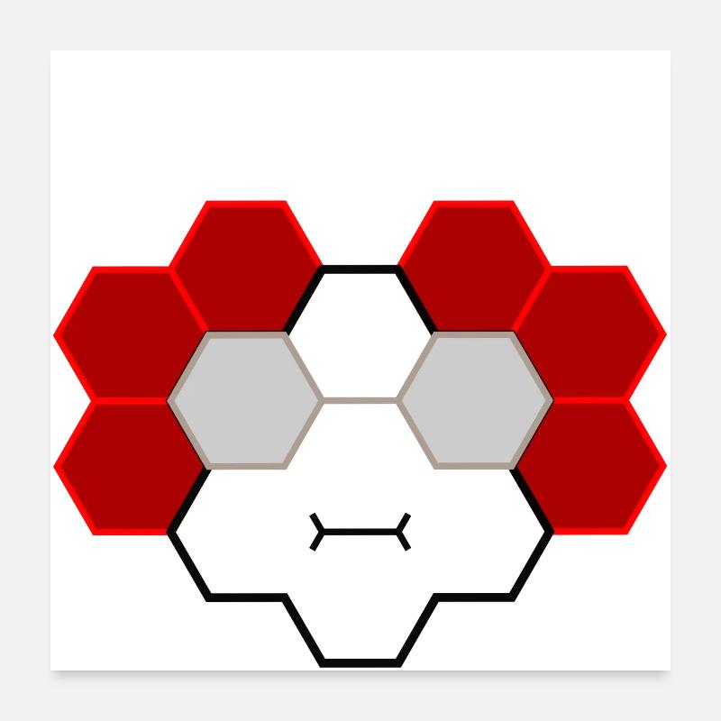 Coole Socke Poster 60x60 cm