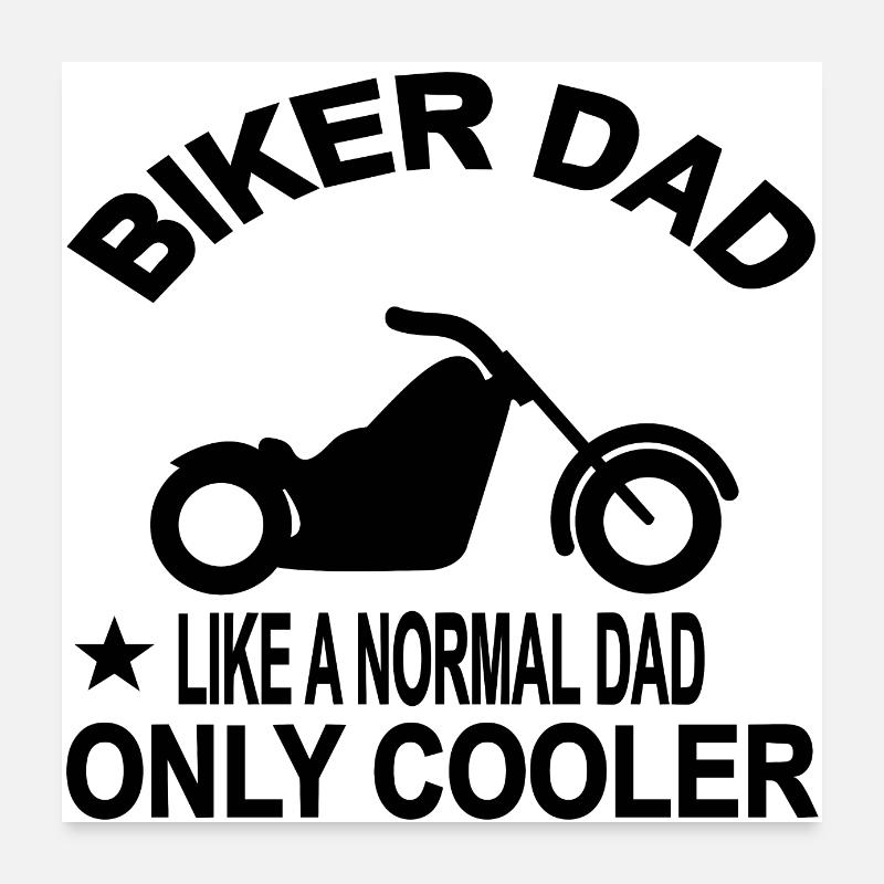 Motorrad Poster 60x60 cm