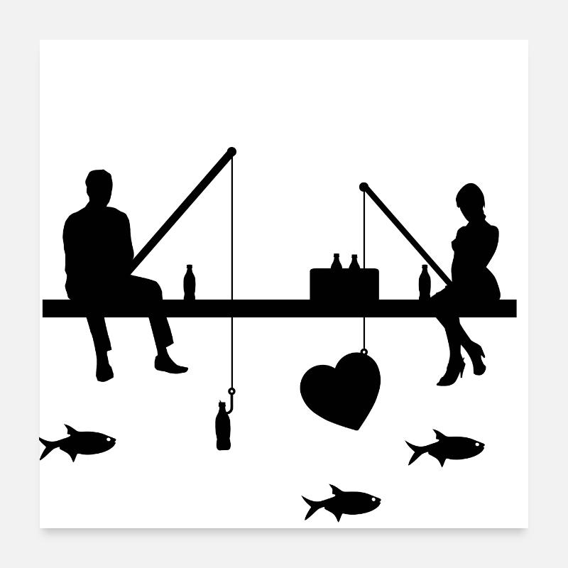 Angling Poster 24" x 24" (60x60 cm)