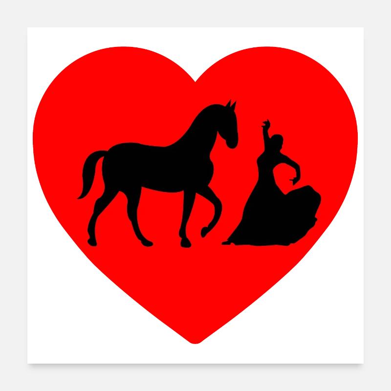 Cheval Poster 60 x 60 cm