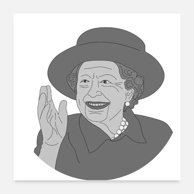Elisabeth II: Élisabeth II Poster 60 x 60 cm