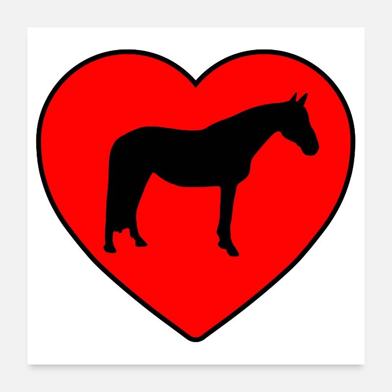 Cheval Poster 60 x 60 cm