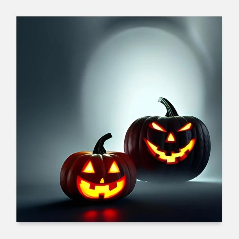 halloween pumpkin Poster 24" x 24" (60x60 cm)