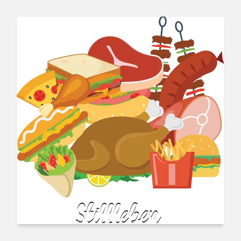 Natures mortes du 21e siècle Poster 60 x 60 cm