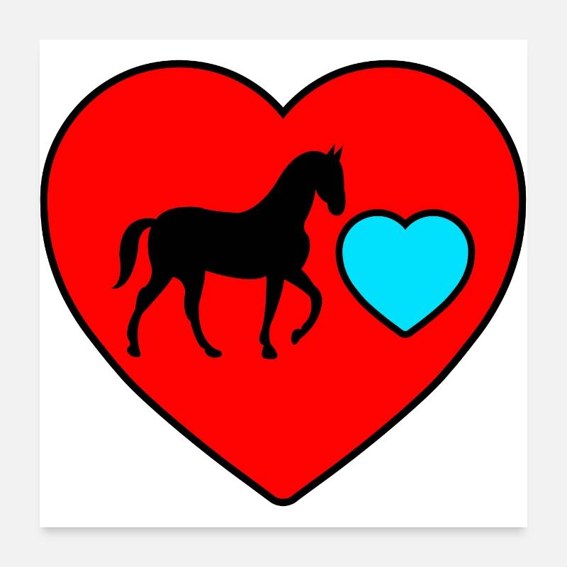 Cheval Poster 60 x 60 cm