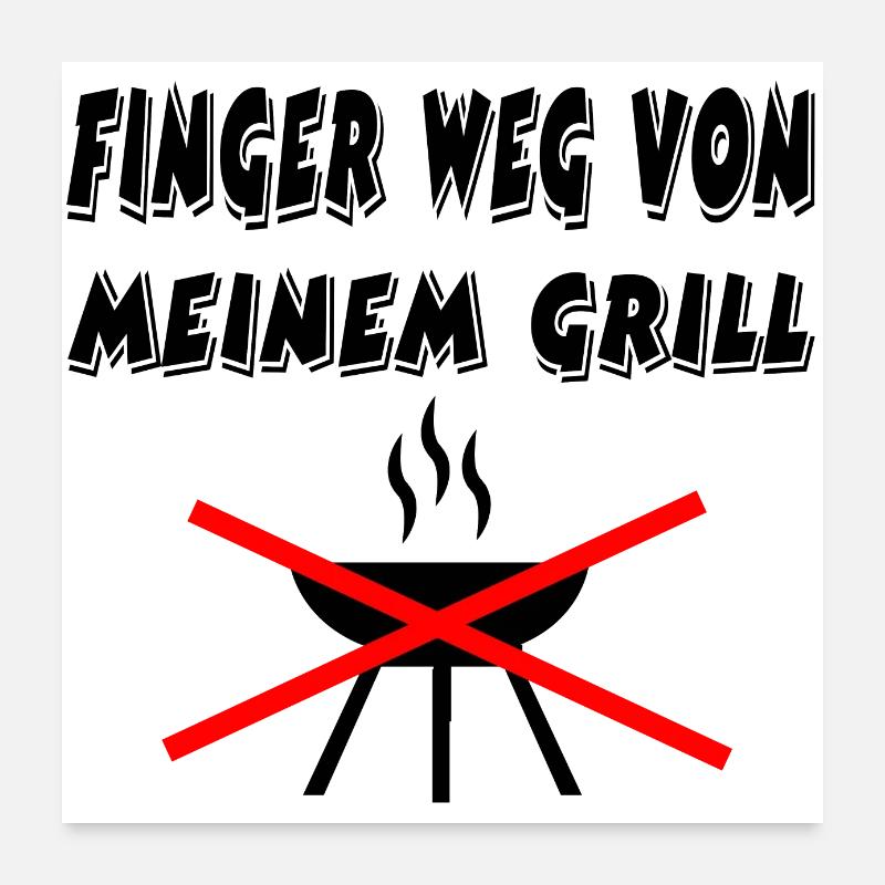 Grill Poster 60x60 cm