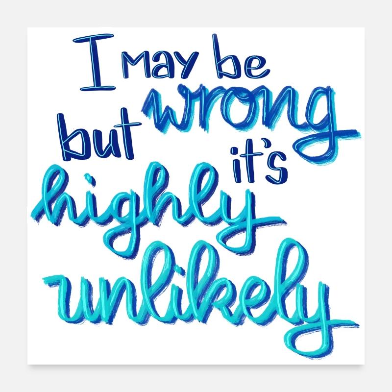 Klugscheißer Spruch Poster 60x60 cm