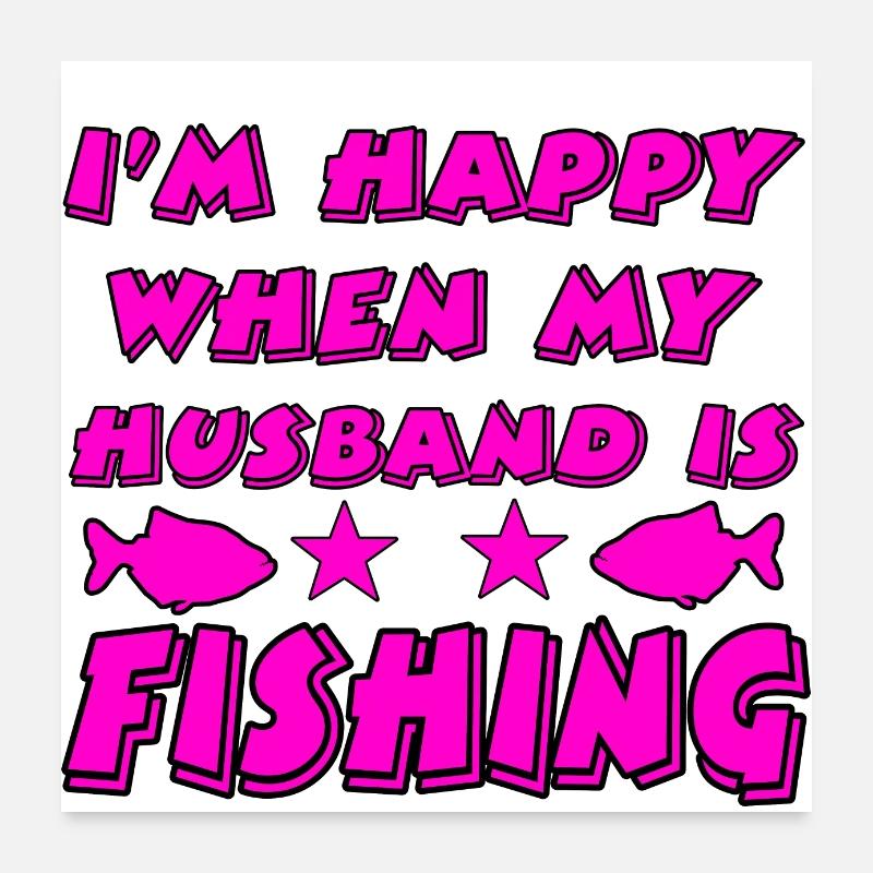 Pêche Poster 60 x 60 cm